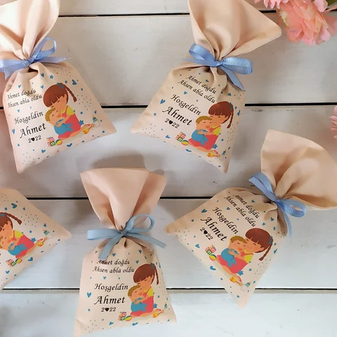 Abla Erkek Bebek Tema Lavanta Kesesi