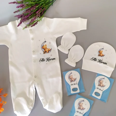 Ayıcık Tema 3'lü Tulum Set (Magnet Dahil Değildir)
