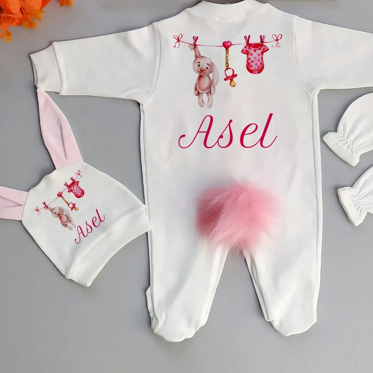 Tavşan Tema 3'lü Tavşan Set
