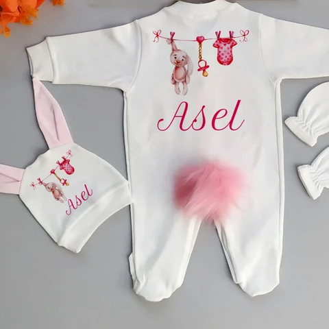 Tavşan Tema 3'lü Tavşan Set