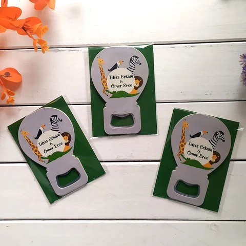 Safari Konsept 50 Çikolata 25 Balon Açacak Magnet
