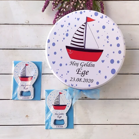 Gemi Konsept 50 Çikolata 25 Balon Magnet