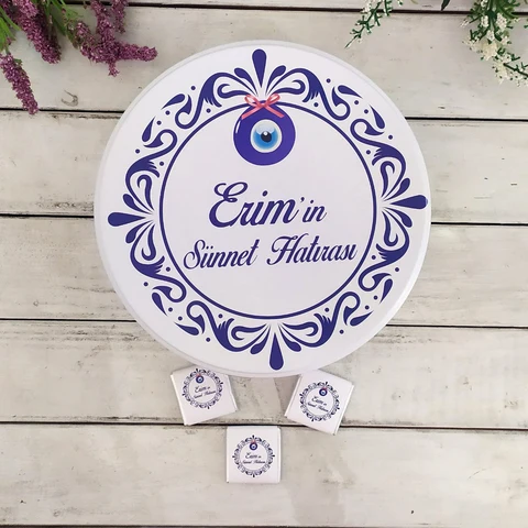 Sünnet Konsept 50 Çikolata 25 Yuvarlak Magnet