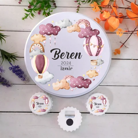 Bulut Konsept 50 Çikolata 25 Yuvarlak Magnet