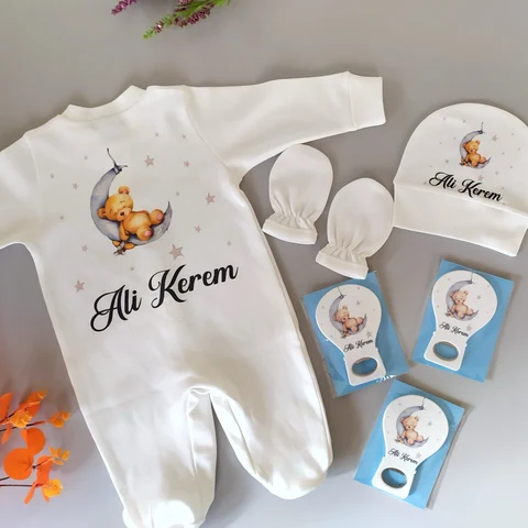 Ayıcık Tema 3'lü Tulum Set (Magnet Dahil Değildir)