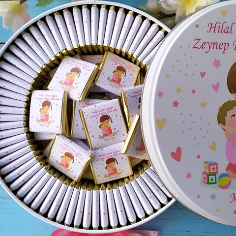 Abla Kardes Temalı 50 Çikolata 25 Uzun Magnet