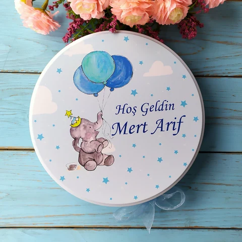 Balonlu Fil Konsept Bebek Çikolatası