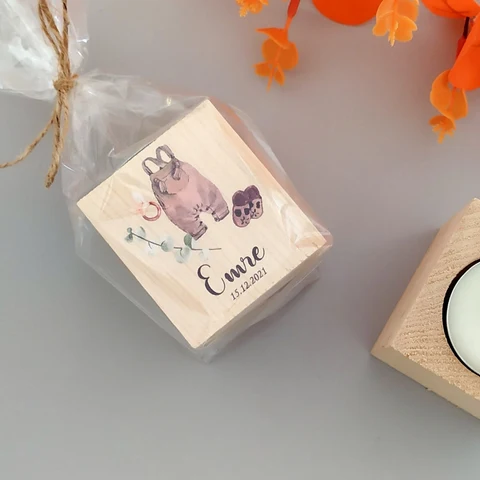 Yeni Bebek Hediyesi Kütük Mum