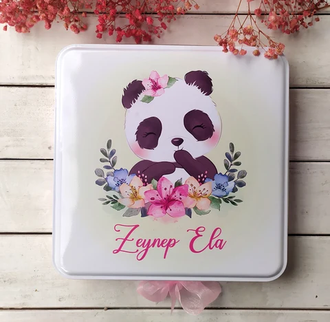 Panda Tema Bebek Çikolatası