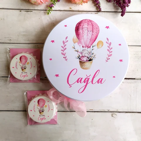 Uçan Balon Konsept 50 Çikolata 25 Yuvarlak Magnet