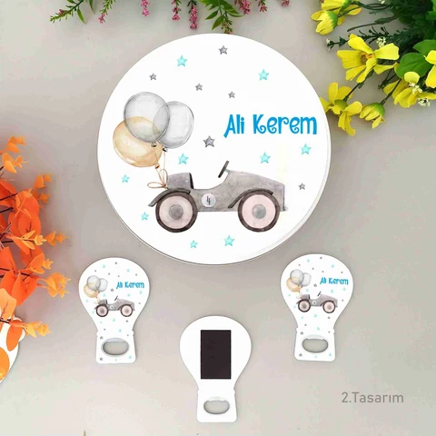 Yeni Sezon Araba Temalı 100 Bebek Çikolatası 25 Açacak Magnet