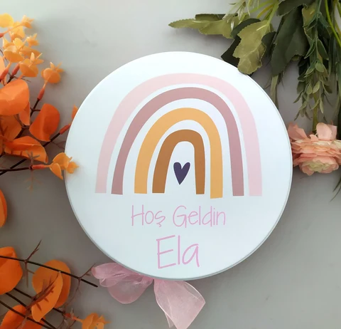Gökkuşağı Tema Bebek Çikolatası