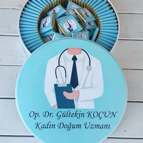 Doktorlara Özel Baskılı Hediyelik Çikolata