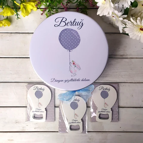 Uçan Balon Konsept 50 Çikolata 25 Balon Açacak Magnet