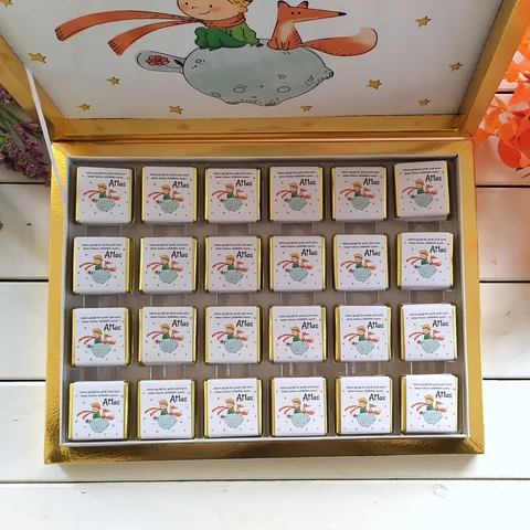 Küçük Prens Tema Karton Kutu Çikolata