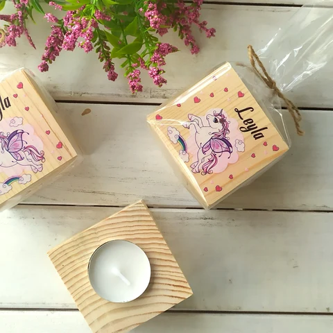 Unicorn Tema Küp Mum
