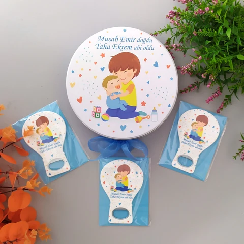 Abi Kardeş Konsept 50 Çikolata 25 Balon Magnet