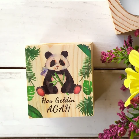Panda Konsept Kütük Mum