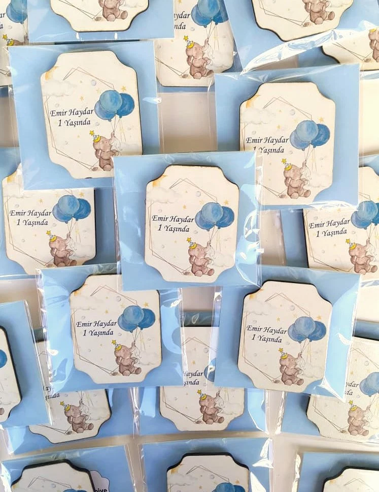 Erkek Bebek Ahşap Magnet