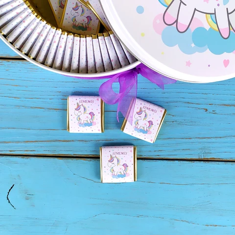 Unicorn Konsept 50 Çikolata 25 Uzun Açacak Magnet