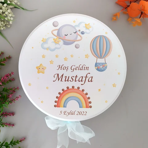 Gökkuşağı Konsept 50 Çikolata 25 Balon Açacak Magnet