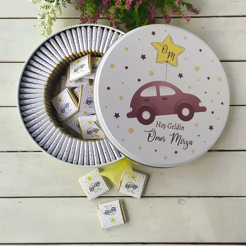 Araba Konsept 50 Çikolata 25 Balon Magnet