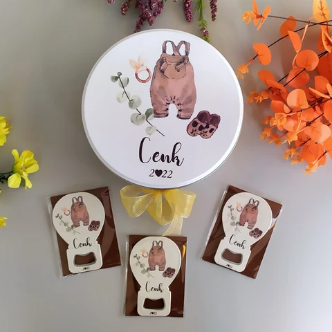 Yeni Bebek Konsept 50 Çikolata 25 Balon Açacak Magnet