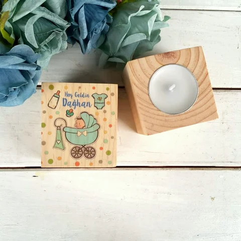 Puset Konsept Kütük Mum