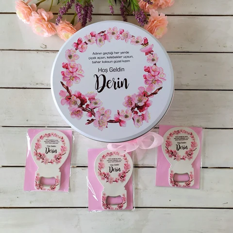 Çiçek Konsept 50 Çikolata 25 Balon Açacak Magnet