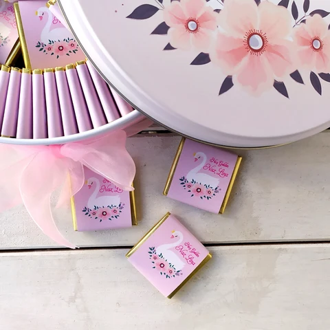 Kuğu Temalı Bebek Çikolatası