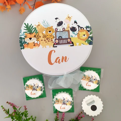 Safari Konsept 50 Çikolata 25 Açacak Magnet