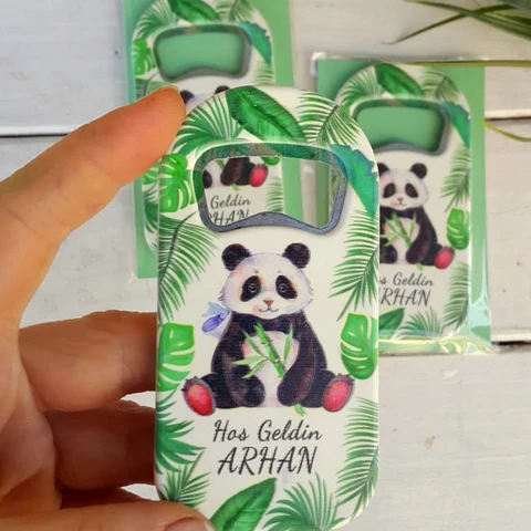 Panda Temalı Açacak Magnet