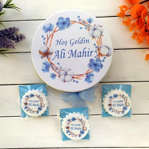 Pamuk Konsept 50 Çikolata 25 Yuvarlak Açacak Magnet