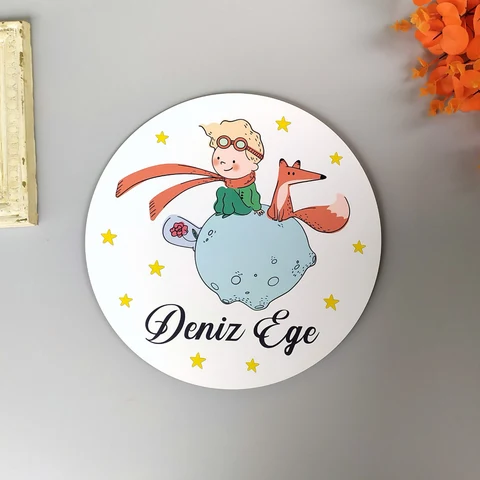 Küçük Prens Bebek Tema Kapı Süsü