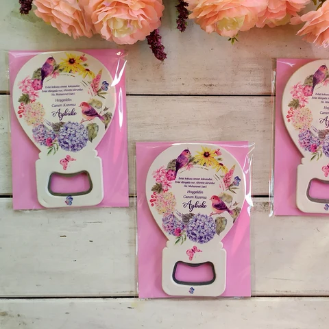 Kuş Tema Balon Açacak Magnet