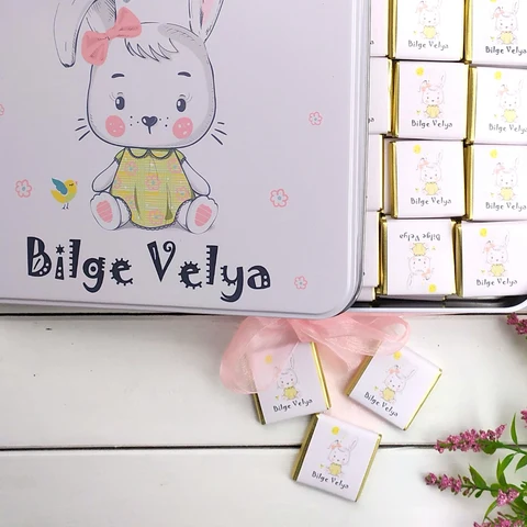 Tavşan Tema Bebek Çikolatası