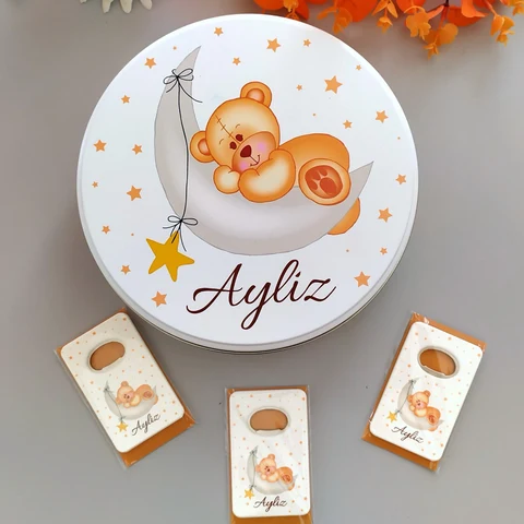 Ayıcık Konsept 50 Çikolata 25 Dikdörtgen Açacak Magnet