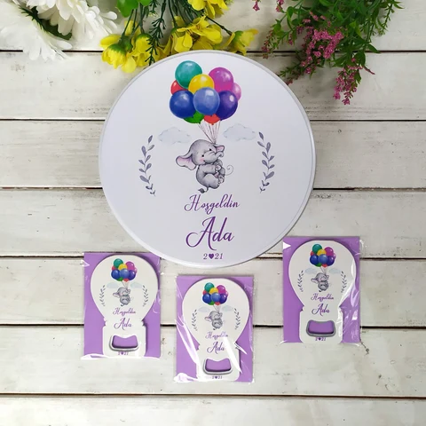 Fil Konsept 50 Çikolata 25 Balon Açacak Magnet