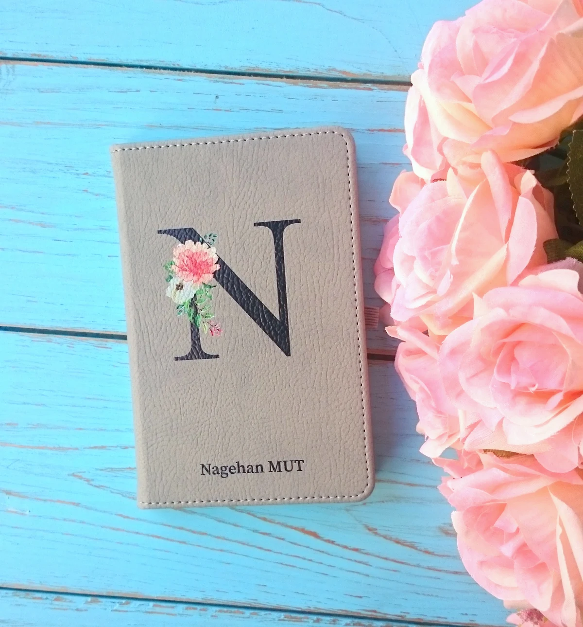 Gri İsme Özel Hediyelik Defter