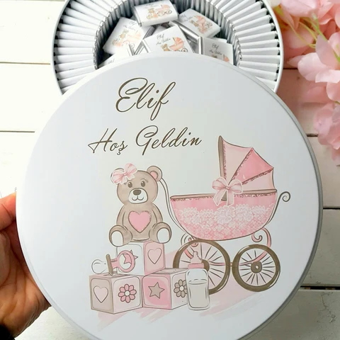 Kız Bebek Ayıcıklı Bebek Çikolatası