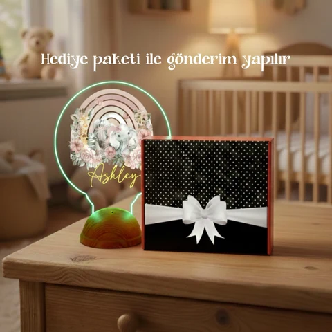 Gökkuşağı Tema Gece Lambası