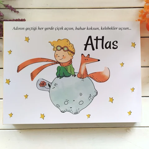 Küçük Prens Tema Karton Kutu Çikolata