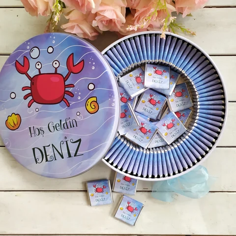 Deniz Temalı Bebek Çikolatası