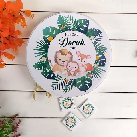 Safari Tema Bebek Çikolata