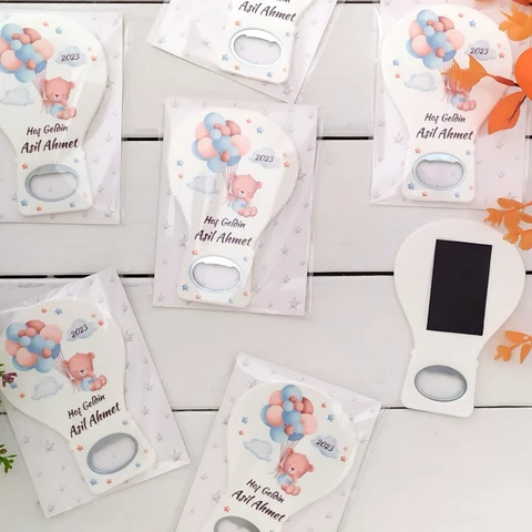 Ayıcık Tema Balon Açacak Magnet