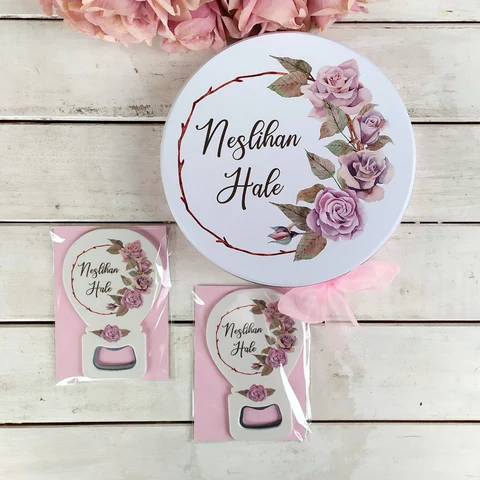 Gül Konsept 50 Çikolata 25 Balon Açacak Magnet