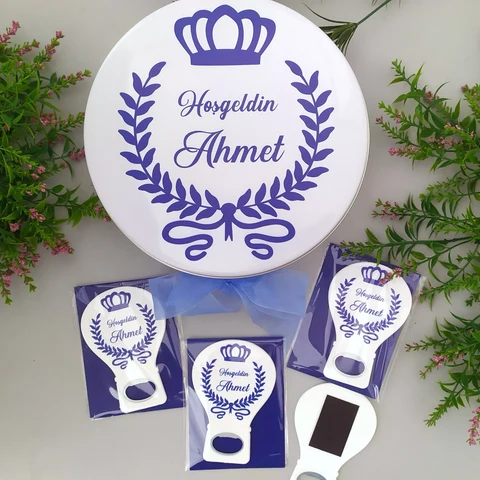 Çelenk Konsept 50 Çikolata 25 Balon Açacak Magnet