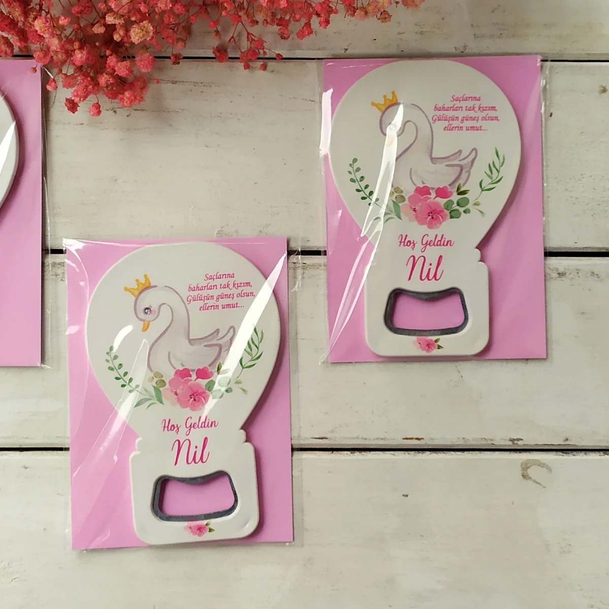Kuğu Temalı Balon Magnet