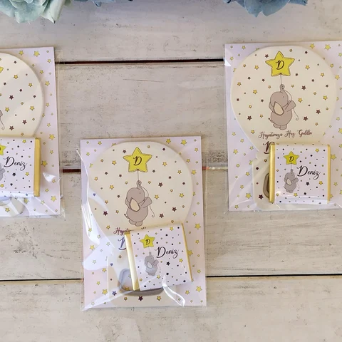Tek Paket de Açacak Magnet ve Bebek Çikolatası