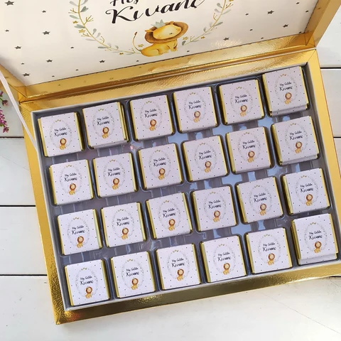 Aslan Tema Karton Kutu Çikolata